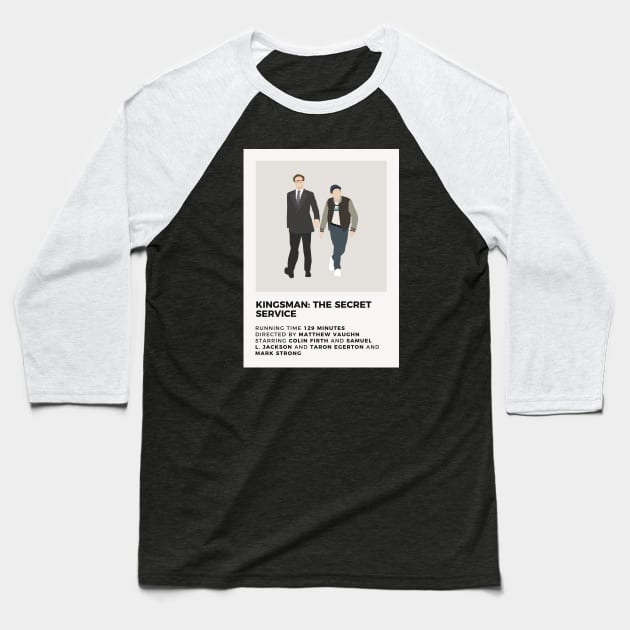 Kingsman: The Secret Service Baseball T-Shirt by honeydesigns